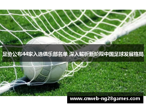足协公布44家入选俱乐部名单 深入解析新阶段中国足球发展格局 足协公布44家入选俱乐部名单 深入解析新阶段中国足球发展格局